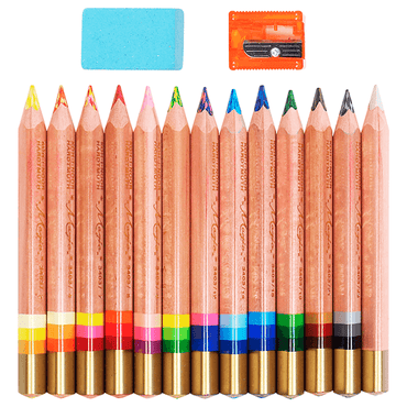 Lápis de Cor 3 em 1 Multicolorido 12 Cores 3404