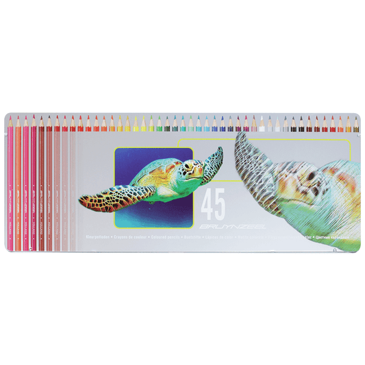 Lápis de Cor Profissional Bruynzeel Turtle 45 Cores