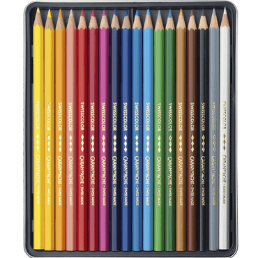 Lápis de Cor Swisscolor Caran D'Ache 18 Cores