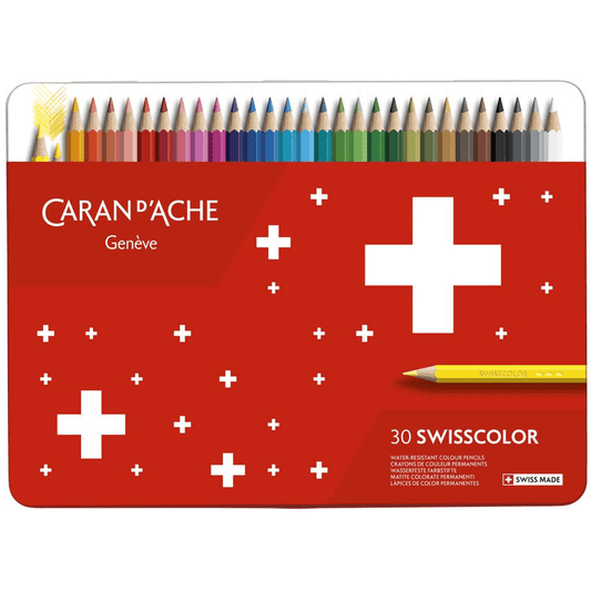Lápis de Cor Swisscolor Caran D'Ache 30 Cores