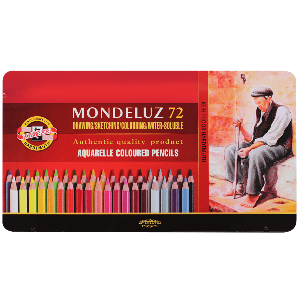 Lápis Aquarelável Mondeluz 72 Cores 3727