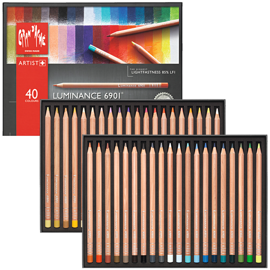 Lápis de Cor Caran d'Ache Luminance 40 Cores