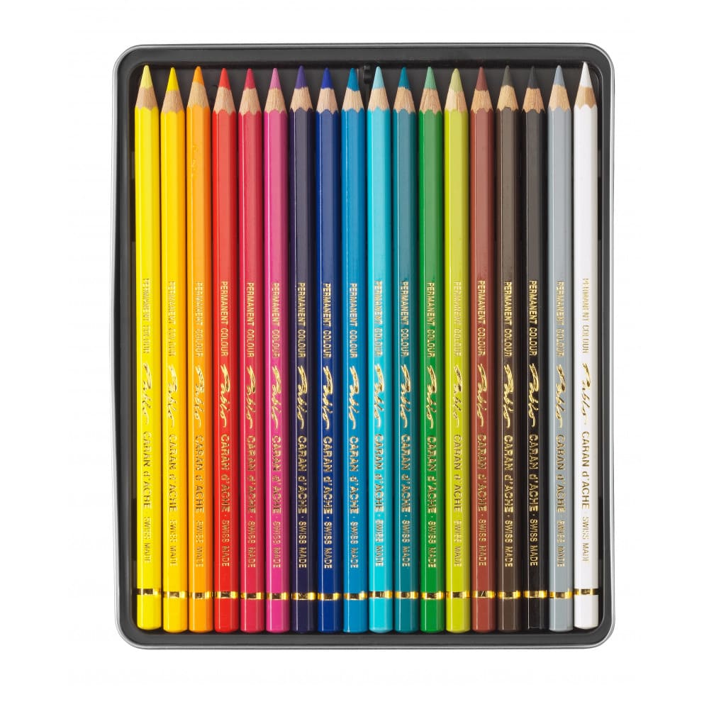 Lápis de Cor Caran d'Ache Pablo 18 Cores