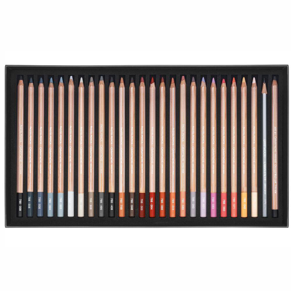 Lápis Pastel Seco Caran D'Ache 76 Cores