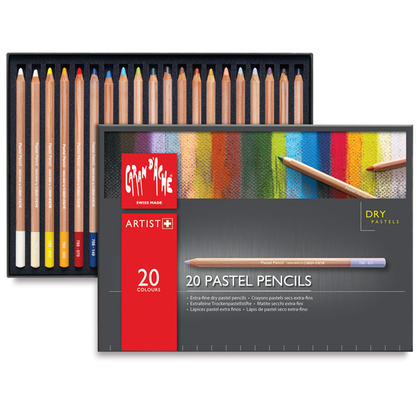 Lápis Pastel Seco Caran D'Ache 20 Cores