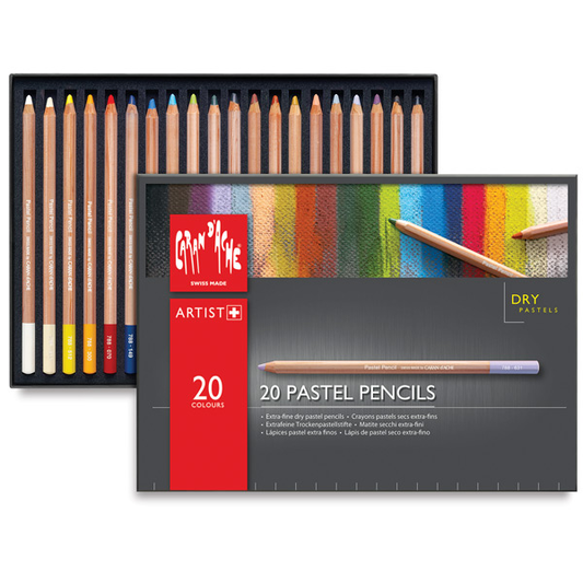 Lápis Pastel Seco Caran D'Ache 20 Cores