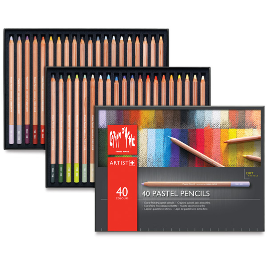 Lápis Pastel Seco Caran D'Ache 40 Cores