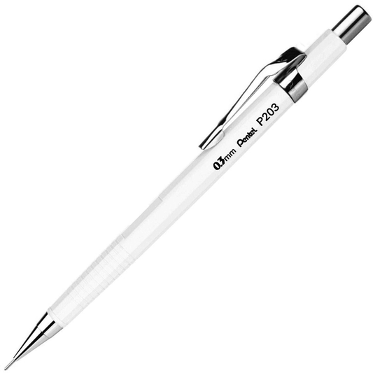 Lapiseira Pentel Sharp 0.3 mm P203-W Branca