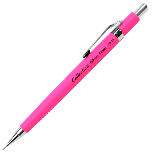 Lapiseira Pentel Sharp 0.5 mm P205-FP Rosa Fluorescente