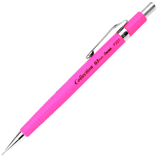 Lapiseira Pentel Sharp 0.7 mm P207-FP Rosa Fluorescente