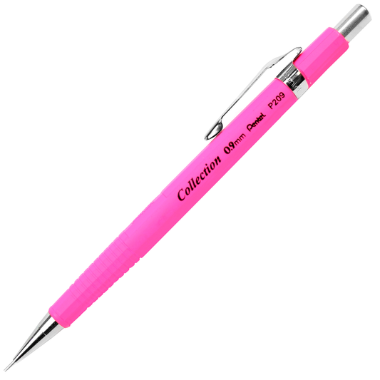Lapiseira Pentel Sharp 0.9 mm P209-FP Rosa Fluorescente
