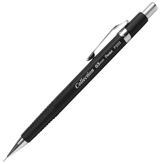 Lapiseira Pentel Sharp 0.3 mm P203-MTA Preto Fosco