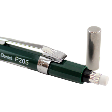 Lapiseira Pentel P205-D 0.5mm Verde Borracha