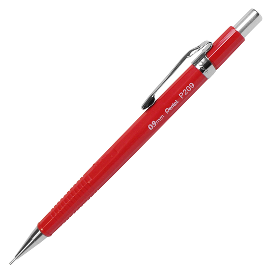 Lapiseira Pentel Sharp 0.9 mm P209-FR Vermelha
