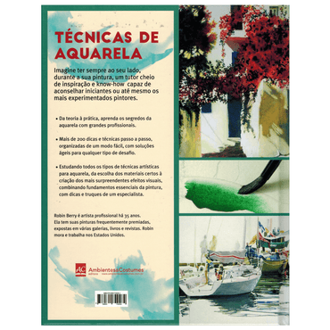 Livro Técnicas de Aquarela Robin Berry