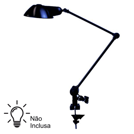 Luminária Para Mesa de Desenho ILUTEC 393 Preto