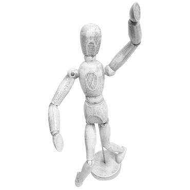 Manequim Articulado 30cm Vintage Branco
