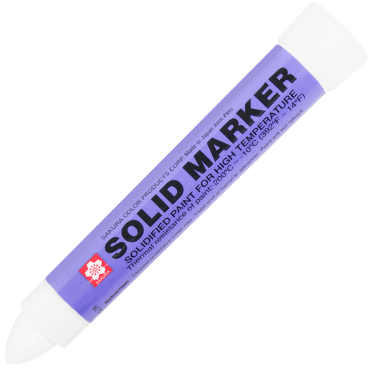 Marcador Industrial Permanente Solid Marker Branco