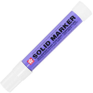 Marcador Industrial Permanente Solid Marker Branco