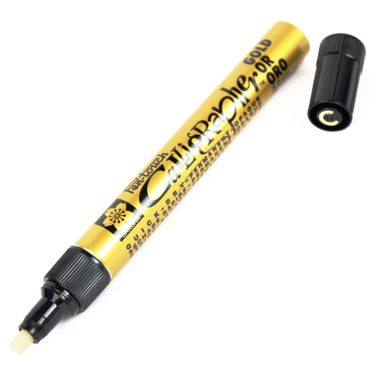 Marcador Permanente Pen Touch 5.0mm Ouro Sakura