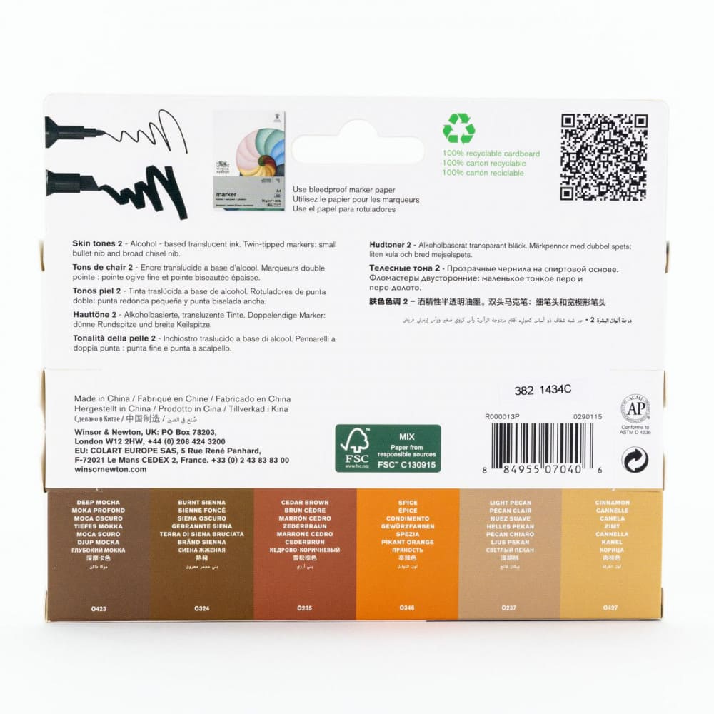Marcador Promarker 06 Tons de Pele Set 2 Winsor&Newton