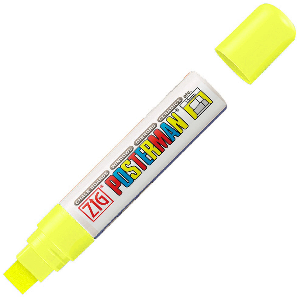 Marcador Zig Posterman Kuretake Fluorescent Yellow
