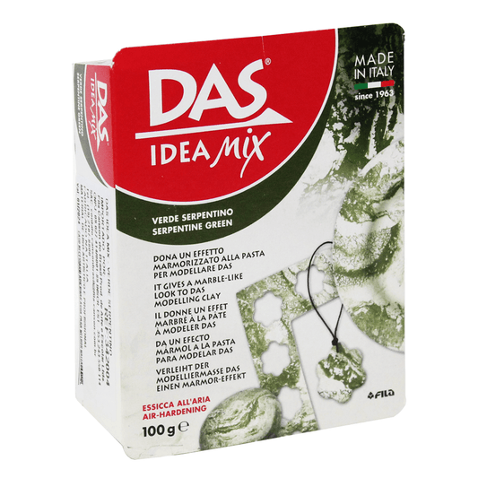Massa de Modelar Efeito Marmorizado Idea Mix DAS 100g Serpentine Green