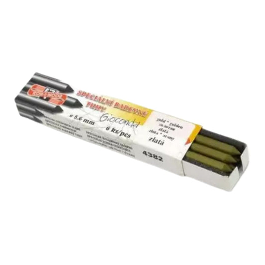 Mina Dourada 5.6mm Extra Grossa - Caixa com 06 Minas