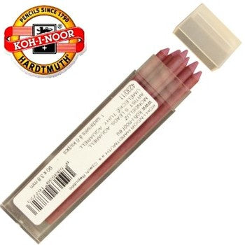 Mina Grafite Aquarelável Koh I Noor 3.8mm 08 Vermelho Escuro