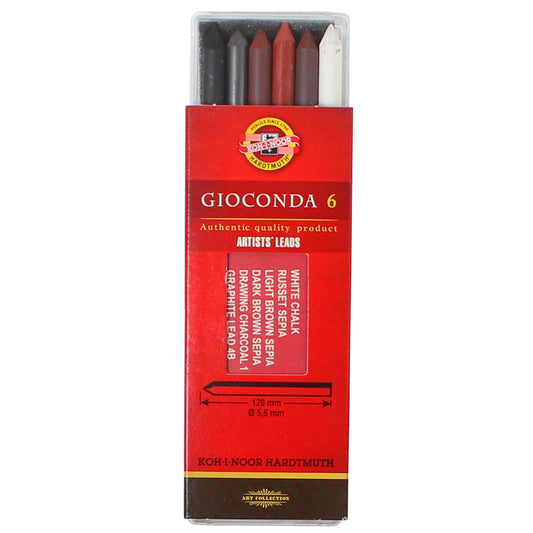 Mina Grafite Koh-I-Noor 5.6mm com 06 Cores Variadas 4869-II