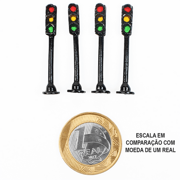 Miniatura de Semáforo 1/100 1005 Minitec 04 Peças