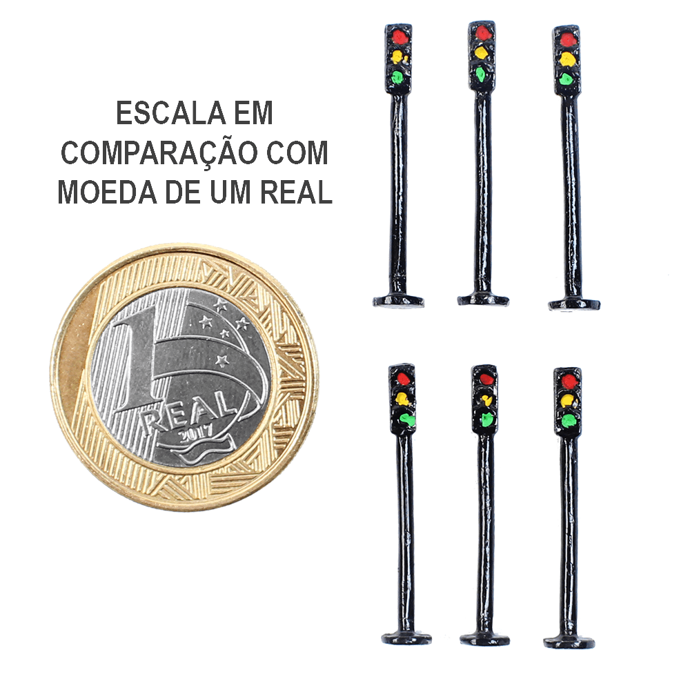 Miniatura de Semáforo 1/200 2205 Minitec 06 Peças