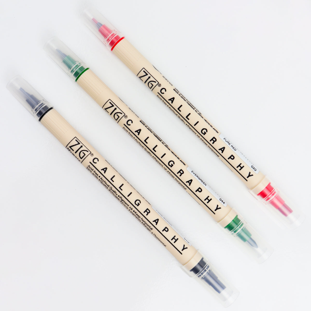 Caneta Caligrafia Artística Zig Kuretake 03 Cores Festive