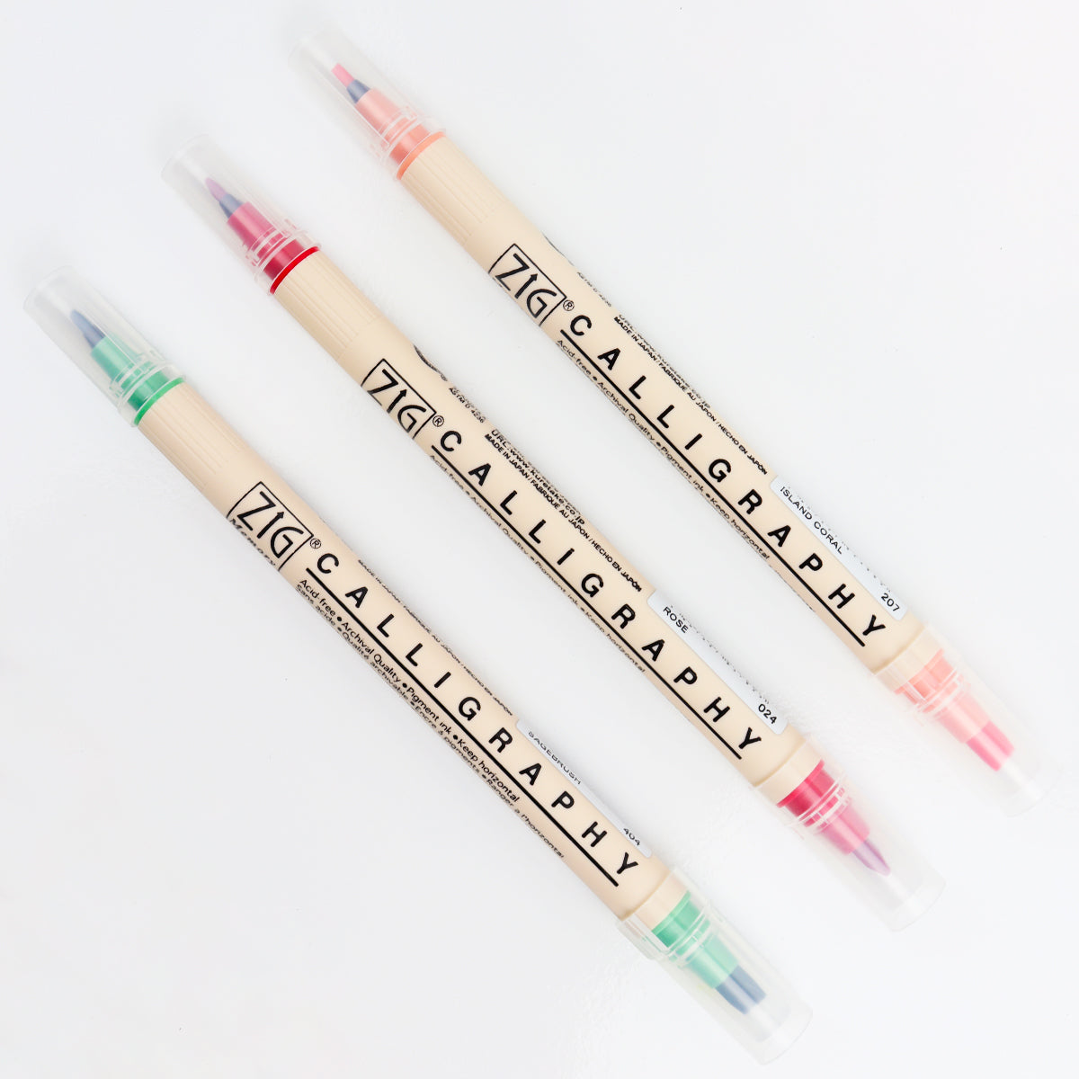 Caneta Caligrafia Artística Zig Kuretake 03 Cores Nostalsia