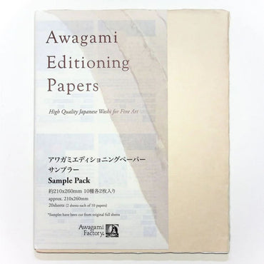Papel Japonês Editioning Awagami Pack 20 Folhas 21X26cm