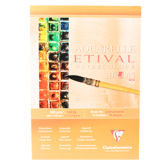 Papel Para Aquarela Etival A3 Clairefontaine