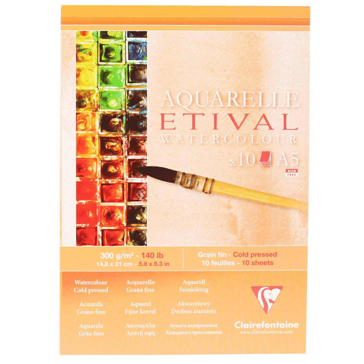 Papel Para Aquarela Etival A5 Clairefontaine