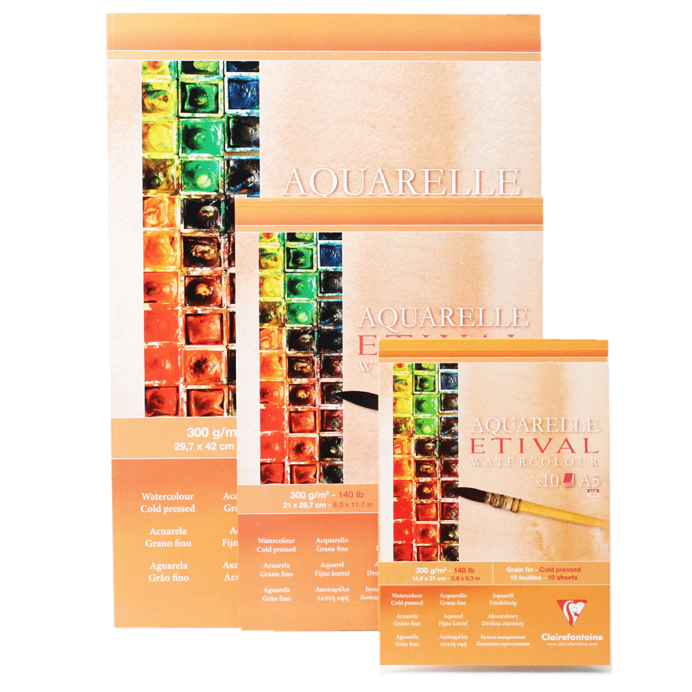 Papel Para Aquarela Etival A3 Clairefontaine