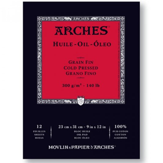 Bloco de Papel Para Tinta Óleo Arches® Oil 23x31cm