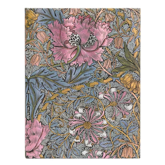 Paperblanks Morris Pink Honeysuckle Ultra Capa Dura Pautado