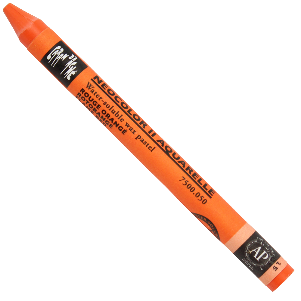 Giz Aquarelável Neocolor II Caran D’Ache Tom Laranja