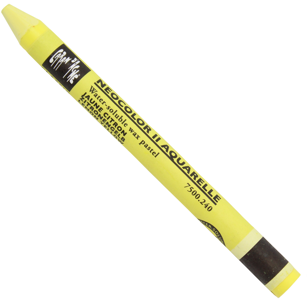 Giz Aquarelável Neocolor II Caran D’Ache Tom Amarelo