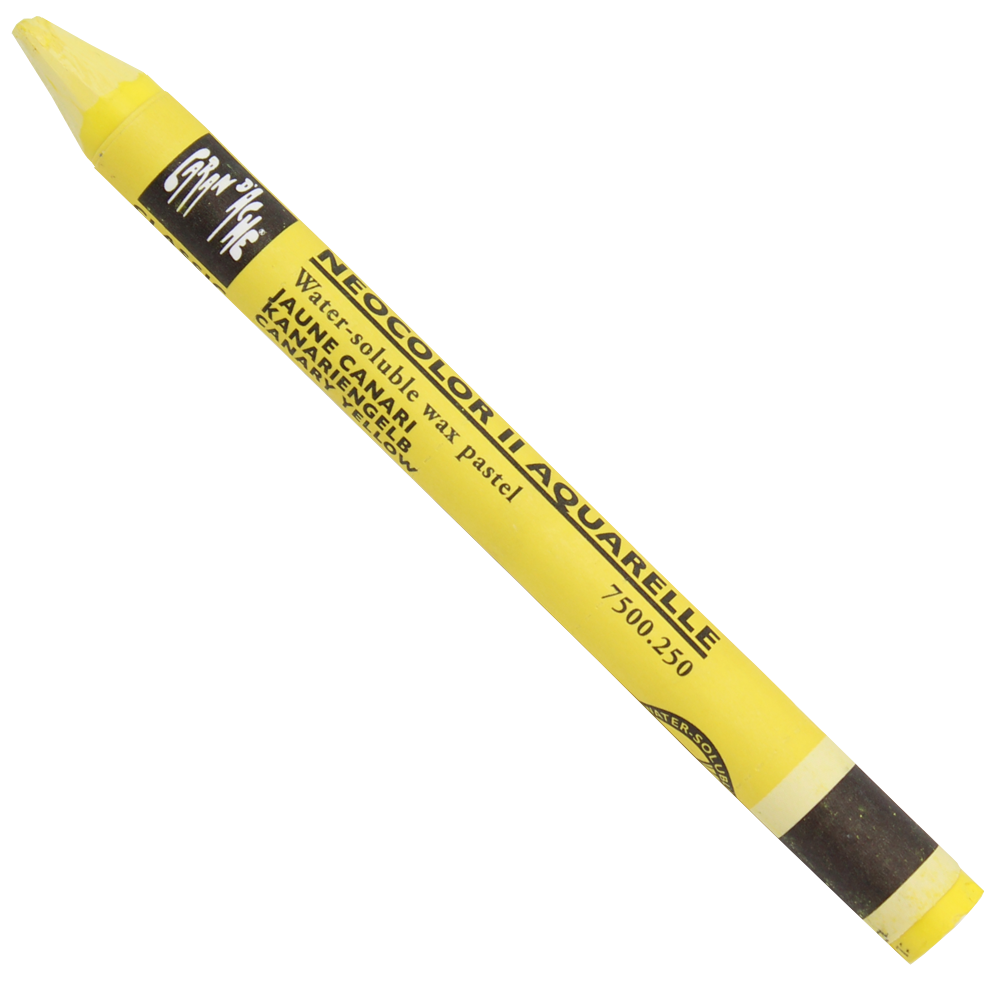 Giz Aquarelável Neocolor II Caran D’Ache Tom Amarelo