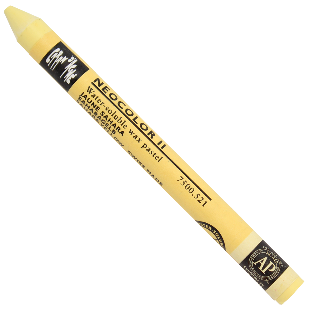 Giz Aquarelável Neocolor II Caran D’Ache 521 Sahara Yellow