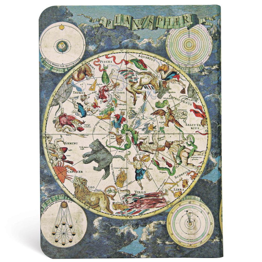 Paperblanks Celestial Planisphere Capa Dura Midi Pautado