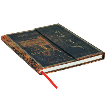 Paperblanks Tesla, Sketch of a Turbine Capa Dura Ultra Pautado