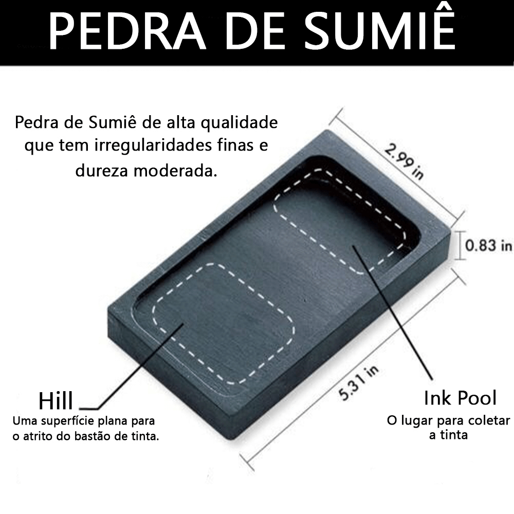 Pedra Para Nanquim 06X12cm Kuretake