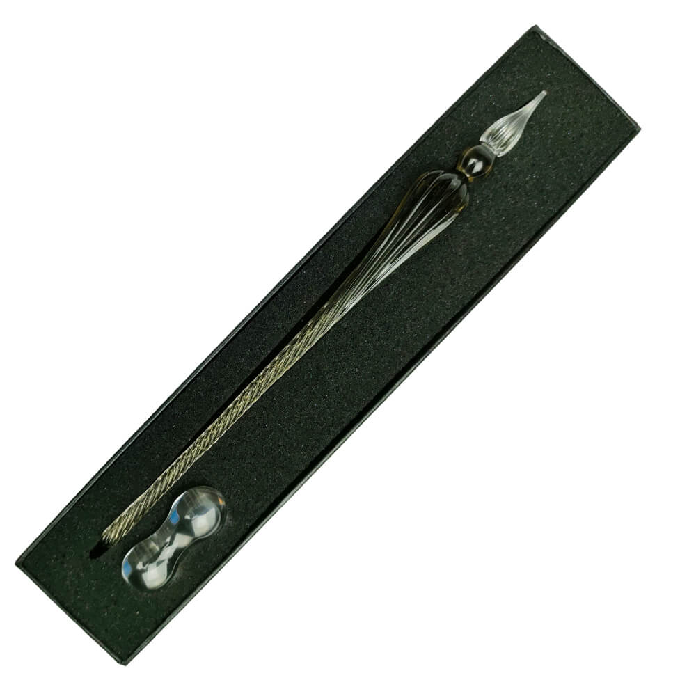 Pena de Vidro Para Caligrafia Fume