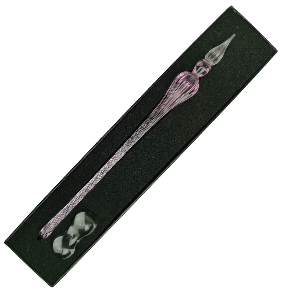 Pena de Vidro Para Caligrafia Rose