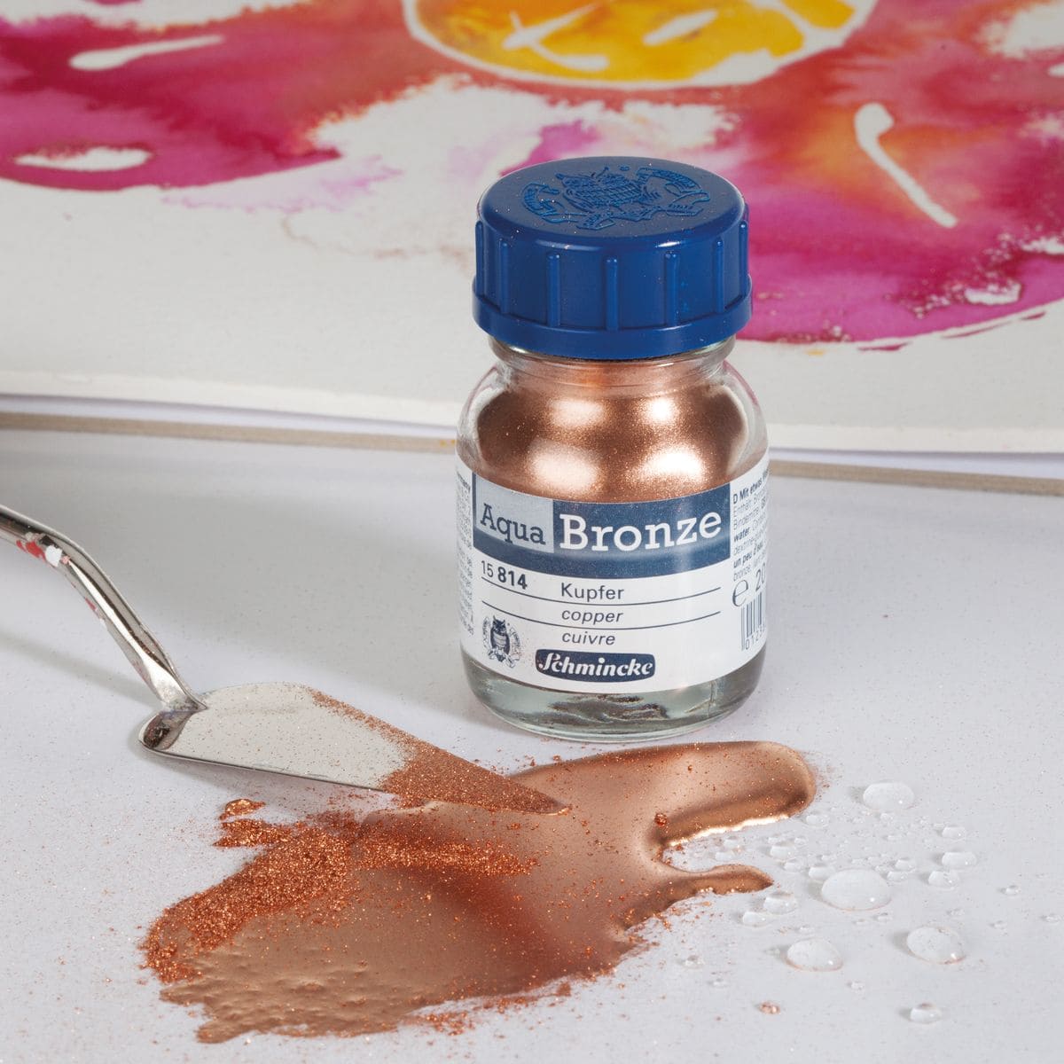 Pigmento Metálico Aqua Bronze Schmincke 20ml Rich Gold
